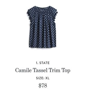 1. State Camile Tassel Trim Top Stitch Fix